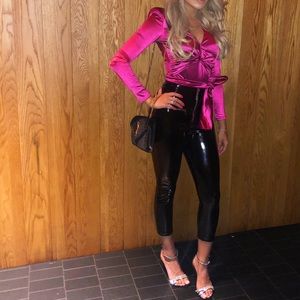 Hot pink fashion nova body suit